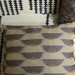 Decorative Throw Pillow in Taupe and Beige
